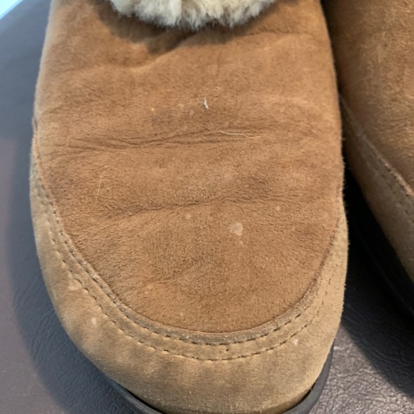 UGGs Sundance Chestnut Brown Sheepskin Fut Suede Boots Women's Size 7. - Picture 5 of 11